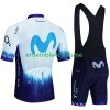 Tenue Maillot + Cuissard à Bretelles Movistar Iceberg 2023